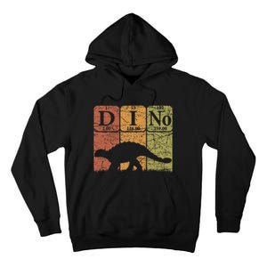 Dinosaur Periodic Table Elements Ankylosaurus Paleontologist Tall Hoodie