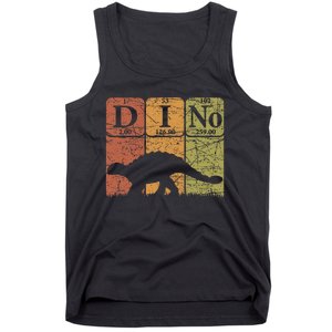 Dinosaur Periodic Table Elements Ankylosaurus Paleontologist Tank Top