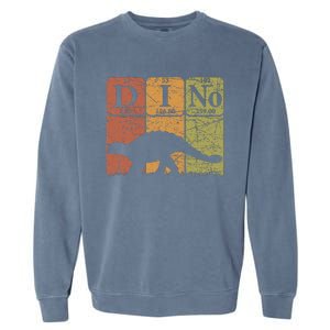 Dinosaur Periodic Table Elements Ankylosaurus Paleontologist Garment-Dyed Sweatshirt