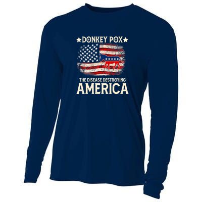 Donkey Pox The Disease Destroying America Funny Cooling Performance Long Sleeve Crew