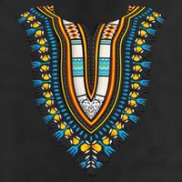 Dashiki Print traditional African Costume Pride 7 Panel Mesh Trucker Snapback Hat