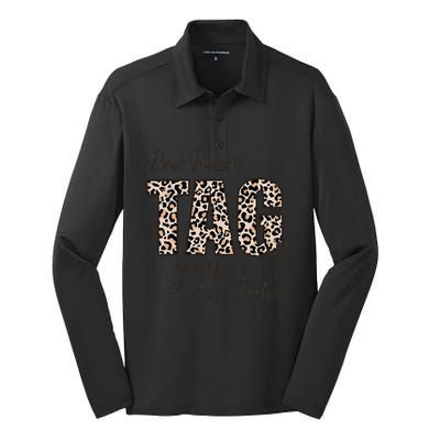 Dear Parents Tag You're It Love Teachers End Of Year School Silk Touch Performance Long Sleeve Polo