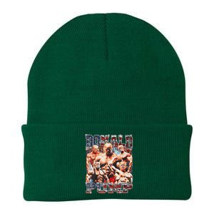 Donald Pump Trump 2024: Funny Weight Lifting Gym Design Knit Cap Winter Beanie