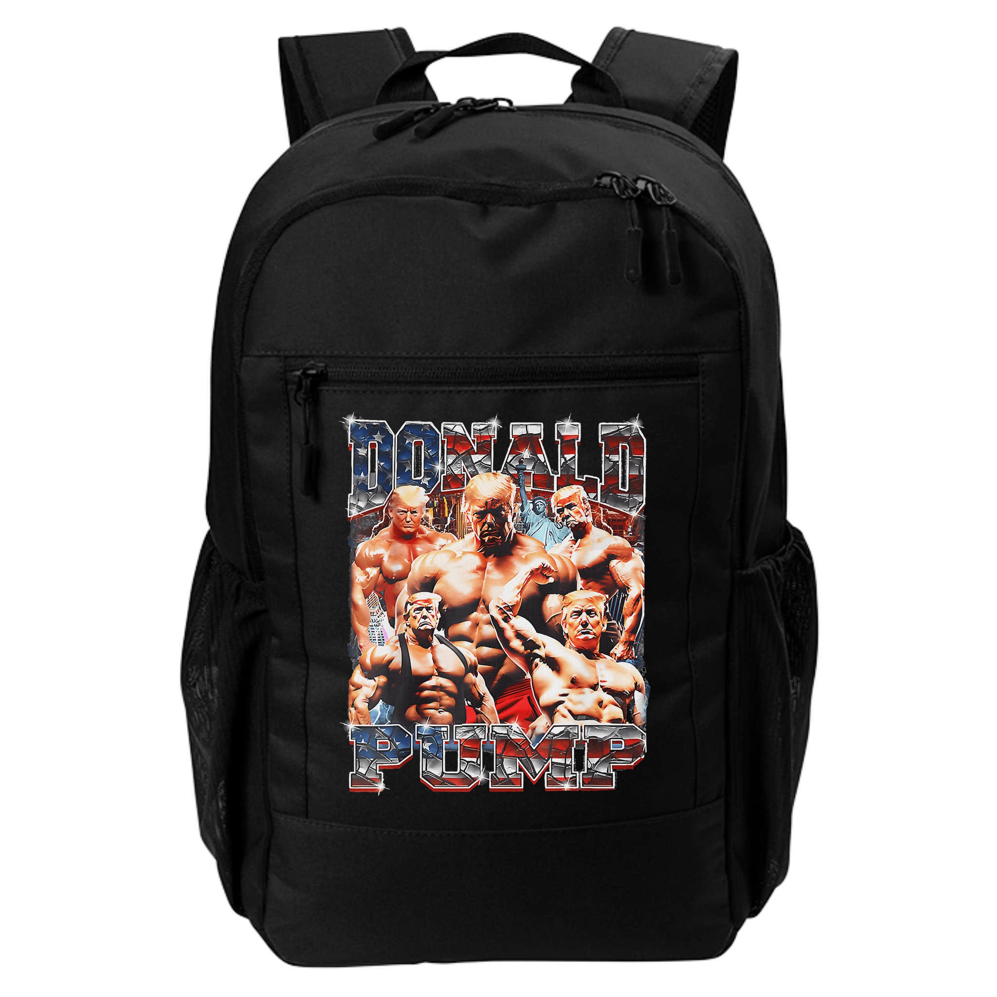 Donald Pump Trump 2024: Funny Weight Lifting Gym Design Backpack