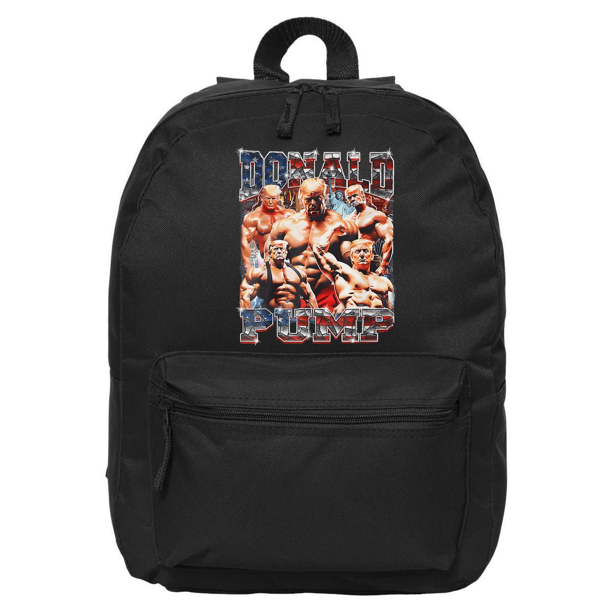 Donald Pump Trump 2024: Funny Weight Lifting Gym Design 16 in Basic Backpack