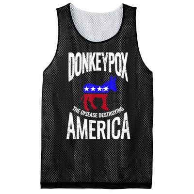 Donkey Pox The Disease Destroying America Funny Anti Biden Mesh Reversible Basketball Jersey Tank