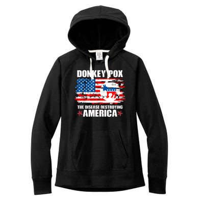 Donkey Pox The Disease Destroying America Women's Fleece Hoodie