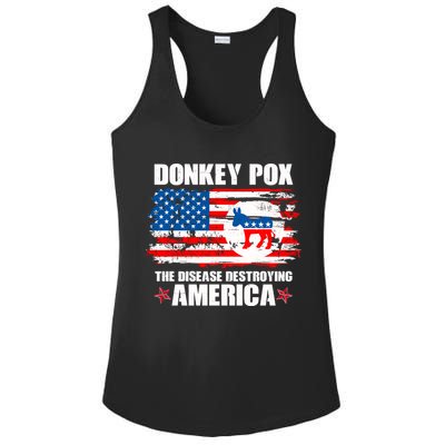 Donkey Pox The Disease Destroying America Ladies PosiCharge Competitor Racerback Tank
