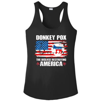 Donkey Pox The Disease Destroying America Ladies PosiCharge Competitor Racerback Tank