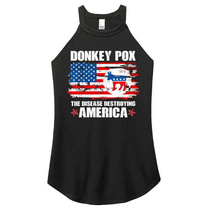 Donkey Pox The Disease Destroying America Women's Perfect Tri Rocker Tank