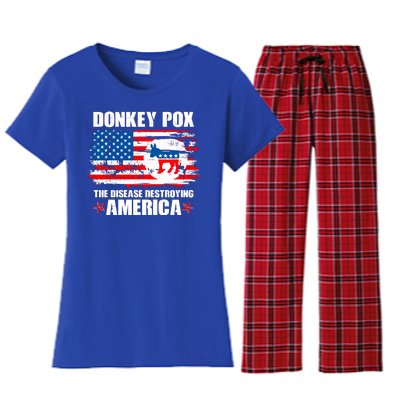 Donkey Pox The Disease Destroying America Women's Flannel Pajama Set