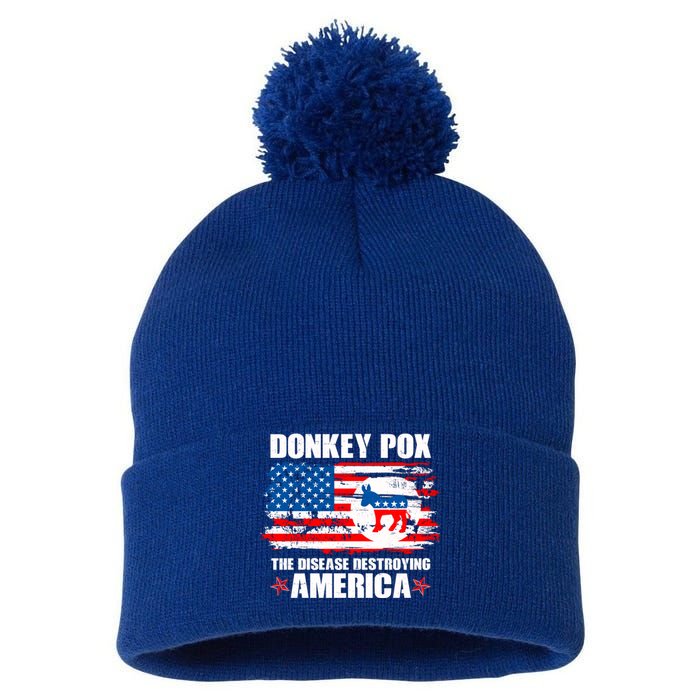 Donkey Pox The Disease Destroying America Pom Pom 12in Knit Beanie