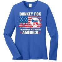 Donkey Pox The Disease Destroying America Ladies Long Sleeve Shirt