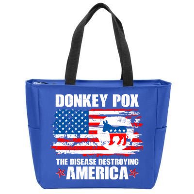 Donkey Pox The Disease Destroying America Zip Tote Bag