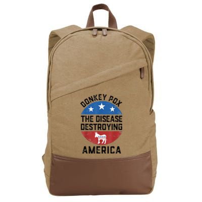 Donkey Pox The Disease Destroying America Donkeypox Back Cotton Canvas Backpack