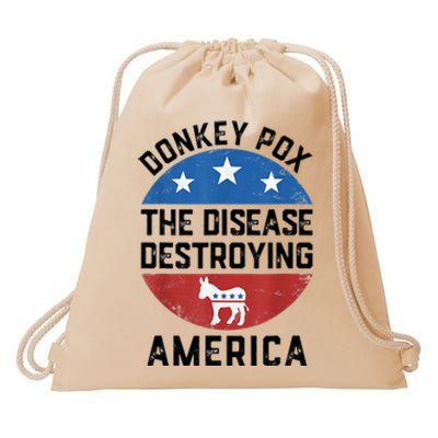 Donkey Pox The Disease Destroying America Donkeypox Back Drawstring Bag