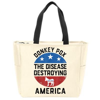 Donkey Pox The Disease Destroying America Donkeypox Back Zip Tote Bag