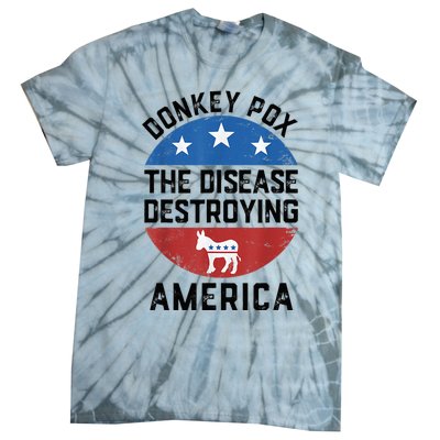 Donkey Pox The Disease Destroying America Donkeypox Back Tie-Dye T-Shirt