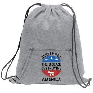 Donkey Pox The Disease Destroying America Donkeypox Back Sweatshirt Cinch Pack Bag