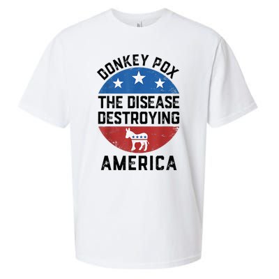 Donkey Pox The Disease Destroying America Donkeypox Back Sueded Cloud Jersey T-Shirt