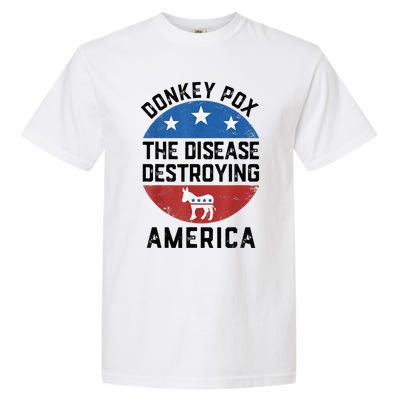 Donkey Pox The Disease Destroying America Donkeypox Back Garment-Dyed Heavyweight T-Shirt