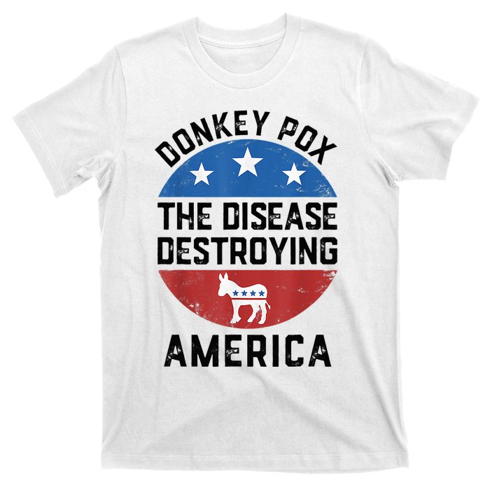 Donkey Pox The Disease Destroying America Donkeypox Back T-Shirt