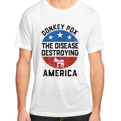 Donkey Pox The Disease Destroying America Donkeypox Back Adult ChromaSoft Performance T-Shirt