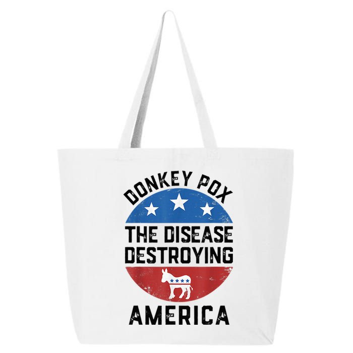 Donkey Pox The Disease Destroying America Donkeypox Back 25L Jumbo Tote