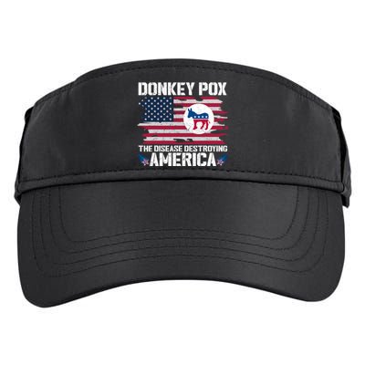 Donkey Pox The Disease Destroying America Funny Anti Biden Adult Drive Performance Visor