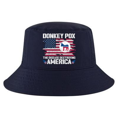 Donkey Pox The Disease Destroying America Funny Anti Biden Cool Comfort Performance Bucket Hat