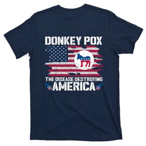 Donkey Pox The Disease Destroying America Funny Anti Biden T-Shirt