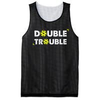 Double Pickleball Trouble Pickle Ball Pickle Ball Player Mesh Reversible Basketball Jersey Tank