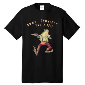 Don't Prohibit The Ribbit Frog Groovy Tall T-Shirt