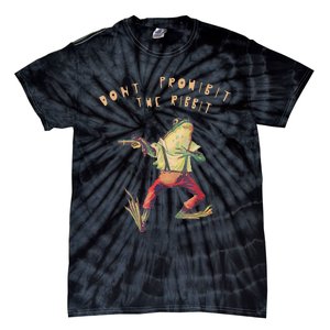 Don't Prohibit The Ribbit Frog Groovy Tie-Dye T-Shirt