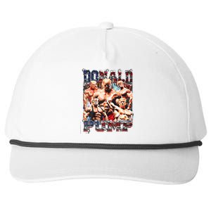 Donald Pump Trump 2024 Weight Lifting Gym Fitness Snapback Five-Panel Rope Hat