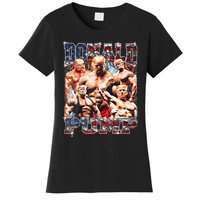 Donald Pump Trump 2024 Weight Lifting Gym Fitness Women's T-Shirt