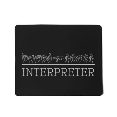 Deaf Pride Trendy Interpreter Asl Sign Language Gift Mousepad