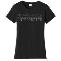 Deaf Pride Trendy Interpreter Asl Sign Language Gift Women's T-Shirt