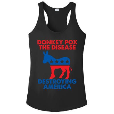 Donkey Pox The Disease Destroying America DonkeyPox Ladies PosiCharge Competitor Racerback Tank