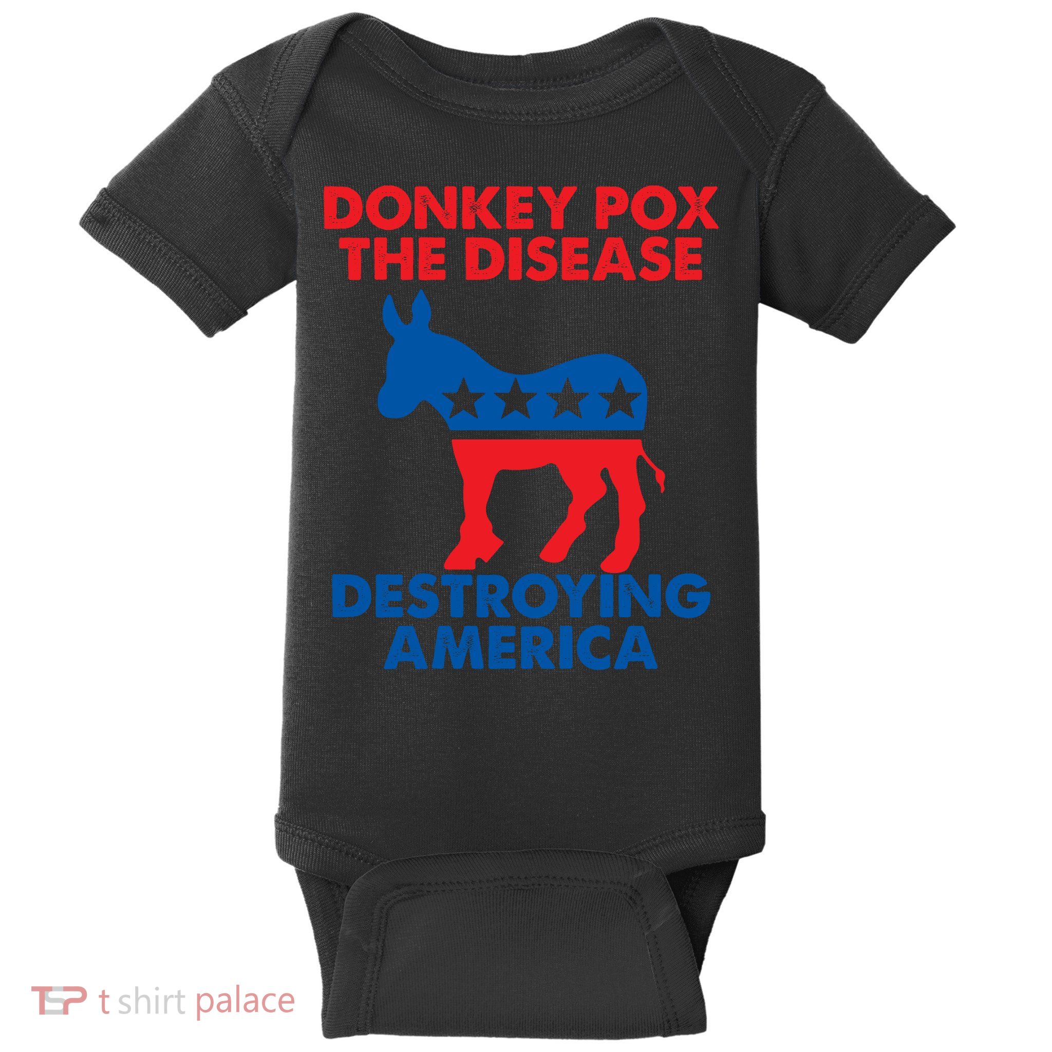 Donkey Pox The Disease Destroying America DonkeyPox Baby Bodysuit