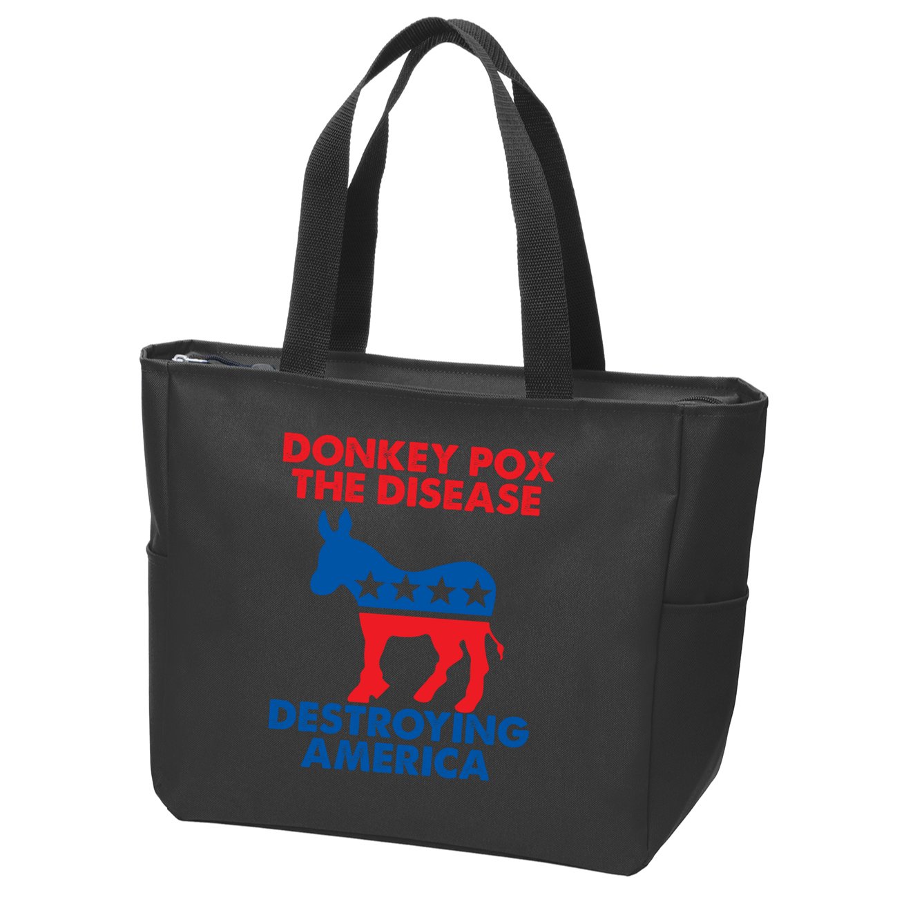 Donkey Pox The Disease Destroying America DonkeyPox Zip Tote Bag