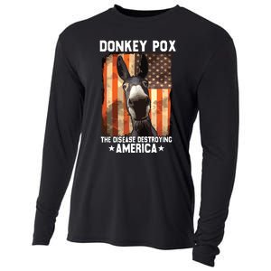 Donkey Pox The Disease Destroying America Donkeypox Funny Cooling Performance Long Sleeve Crew