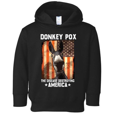 Donkey Pox The Disease Destroying America Donkeypox Funny Toddler Hoodie