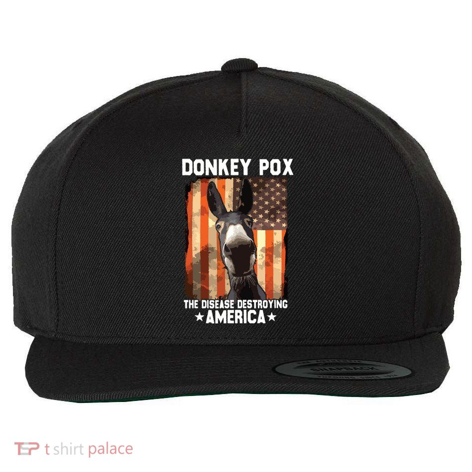 Donkey Pox The Disease Destroying America Donkeypox Funny Wool Snapback Cap