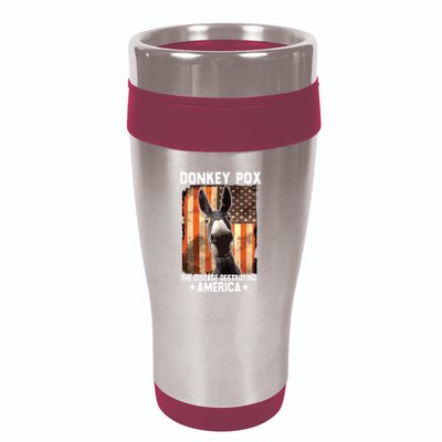 Donkey Pox The Disease Destroying America Donkeypox Funny 16oz Travel Tumbler