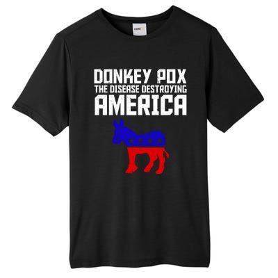 Donkey Pox The Disease Destroying America Anti Biden Tall Fusion ChromaSoft Performance T-Shirt