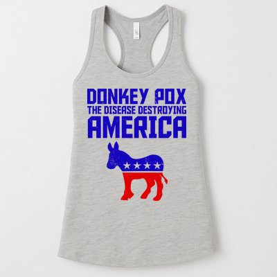 Donkey Pox The Disease Destroying America Anti Biden Womens Tank Top