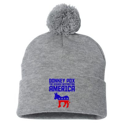 Donkey Pox The Disease Destroying America Anti Biden Pom Pom 12in Knit Beanie