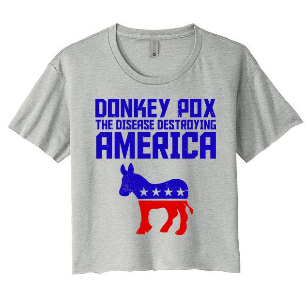 Donkey Pox The Disease Destroying America Anti Biden Crop Top