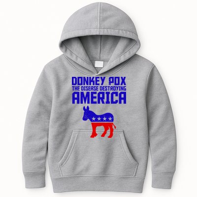 Donkey Pox The Disease Destroying America Anti Biden Kids Hoodie
